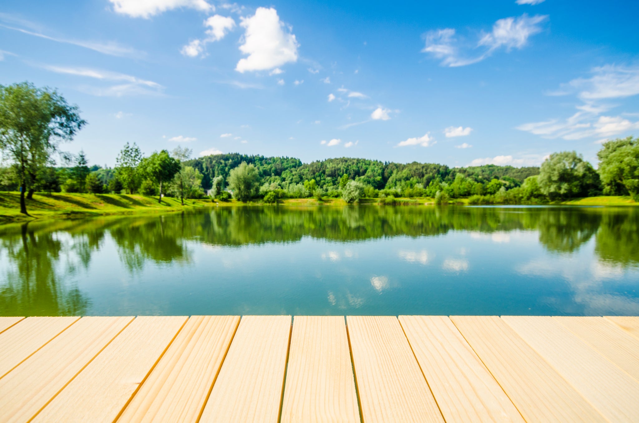Wood patio
